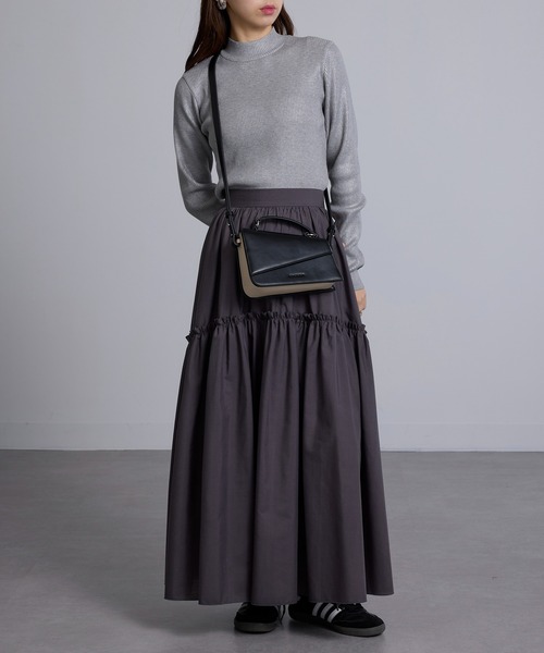 ADD CULUMN(アドカラム)の「【ADD CULUMN】ANGLE SHLD A25S07B374(ショルダーバッグ・レディース・ライトイエロー/ブラック/ホワイト・FREE)」の10枚目の写真