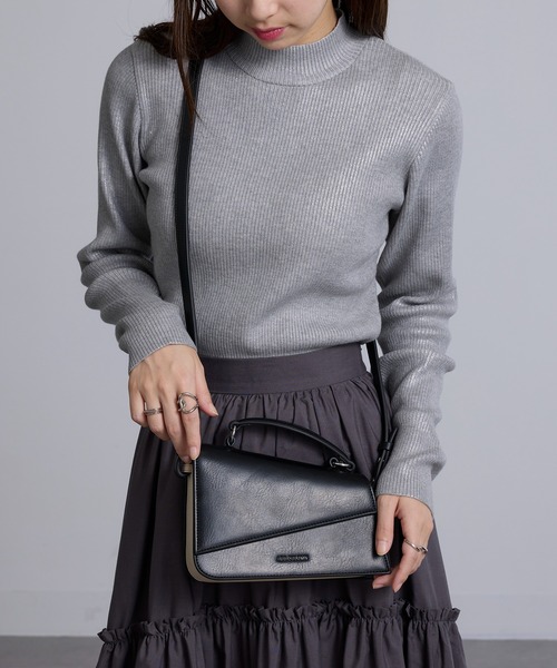 ADD CULUMN(アドカラム)の「【ADD CULUMN】ANGLE SHLD A25S07B374(ショルダーバッグ・レディース・ライトイエロー/ブラック/ホワイト・FREE)」の14枚目の写真