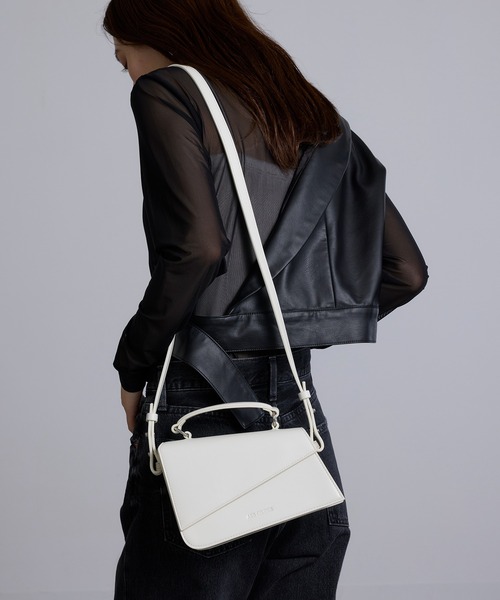 ADD CULUMN(アドカラム)の「【ADD CULUMN】ANGLE SHLD A25S07B374(ショルダーバッグ・レディース・ライトイエロー/ブラック/ホワイト・FREE)」の5枚目の写真