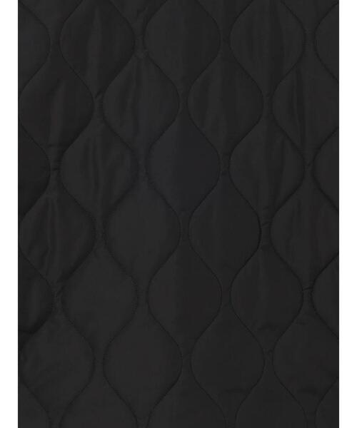 Samansa Mos2 blue（サマンサモスモスブルー）の「襟ボアキルトジャケット（ノーカラージャケット・レディース・ブラック/シルバーグレー/カーキ・F）」の8枚目の写真