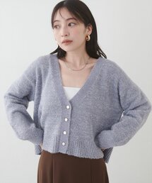 【WEB限定】ラメフェザーカーデ