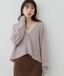 【WEB限定】ラメフェザーカーデ
