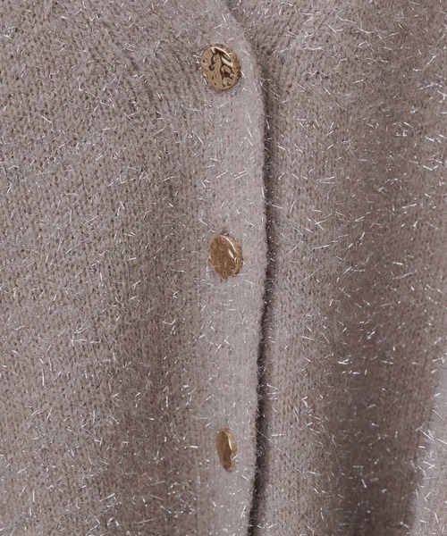 natural couture(ナチュラルクチュール)の「【WEB限定】ラメフェザーカーデ(カーディガン/ボレロ・レディース・ライトベージュ/グレイッシュベージュ/サックスブルー/チャコールグレー・FREE)」の18枚目の写真