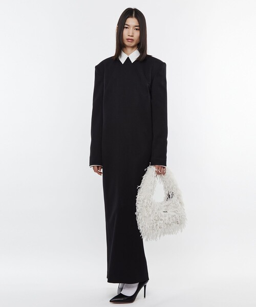 POOLDE(プールデ)の「【POOLDE/プールデ】Silkie Bag/シルキーバッグ/ファーバッグ(ショルダーバッグ・レディース・ホワイト/ブラック/ピンク・FREE)」の4枚目の写真