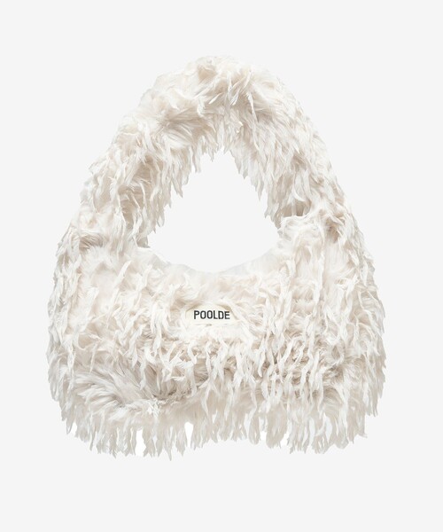 POOLDE(プールデ)の「【POOLDE/プールデ】Silkie Bag/シルキーバッグ/ファーバッグ(ショルダーバッグ・レディース・ホワイト/ブラック/ピンク・FREE)」の9枚目の写真