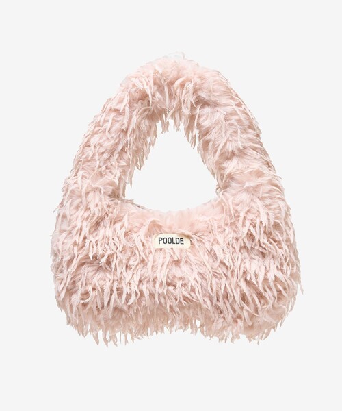 POOLDE(プールデ)の「【POOLDE/プールデ】Silkie Bag/シルキーバッグ/ファーバッグ(ショルダーバッグ・レディース・ホワイト/ブラック/ピンク・FREE)」の11枚目の写真
