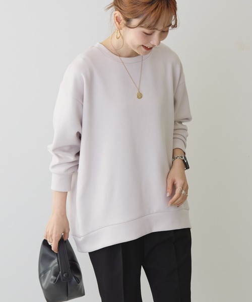 AMERICAN HOLIC（アメリカンホリック）の「【WEB限定】バックフリルポンチプルオーバー（スウェット・レディース・ブラック/グレイッシュベージュ/オートミール・M/L）」の19枚目の写真