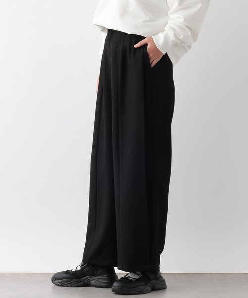 LEPSIM（レプシィム）の「サイドタックパンツ2　250718（その他パンツ・レディース・ブラック/グレー・MEDIUM/LARGE）」の4枚目の写真