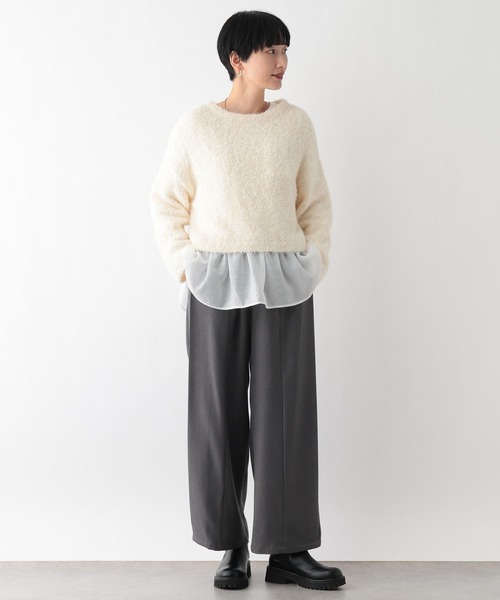 LEPSIM（レプシィム）の「サイドタックパンツ2　250718（その他パンツ・レディース・ブラック/グレー・MEDIUM/LARGE）」の10枚目の写真