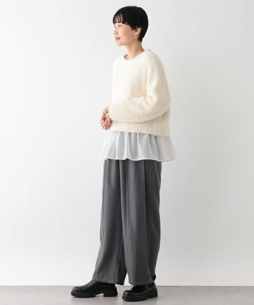 LEPSIM（レプシィム）の「サイドタックパンツ2　250718（その他パンツ・レディース・ブラック/グレー・MEDIUM/LARGE）」の11枚目の写真