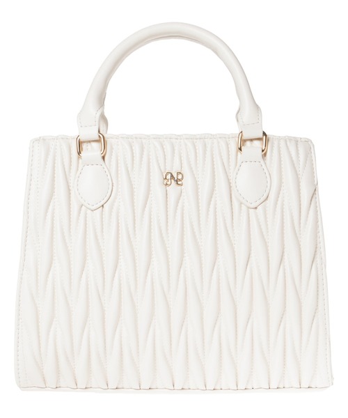 INGNI（イング）の「チャーム付キルティングバッグ（ハンドバッグ・レディース・ブラック/オフホワイト/ベージュ・ONE SIZE）」の17枚目の写真