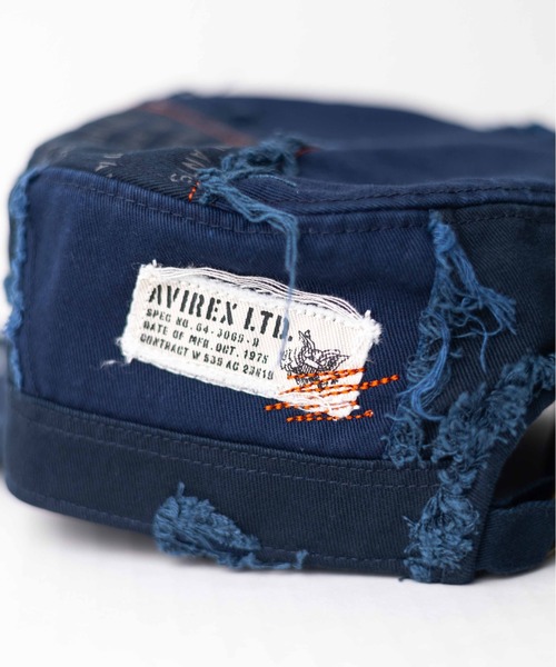AVIREX（アヴィレックス）の「《AVIREX》Damege Work Cap（キャップ・メンズ・ネイビー/ベージュ/オリーブ/ブラック・FREE）」の8枚目の写真