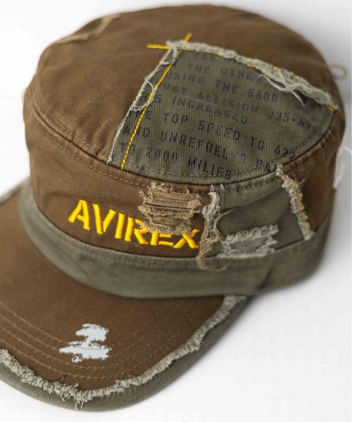 AVIREX（アヴィレックス）の「《AVIREX》Damege Work Cap（キャップ・メンズ・ネイビー/ベージュ/オリーブ/ブラック・FREE）」の13枚目の写真