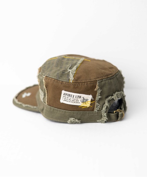 AVIREX（アヴィレックス）の「《AVIREX》Damege Work Cap（キャップ・メンズ・ネイビー/ベージュ/オリーブ/ブラック・FREE）」の14枚目の写真