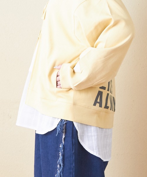 CUBE SUGAR（キューブシュガー）の「20/-天竺カットソー無地裾切替タンクトップ（タンクトップ・レディース・スミクロ/ストライプ/ホワイト・M）」の2枚目の写真