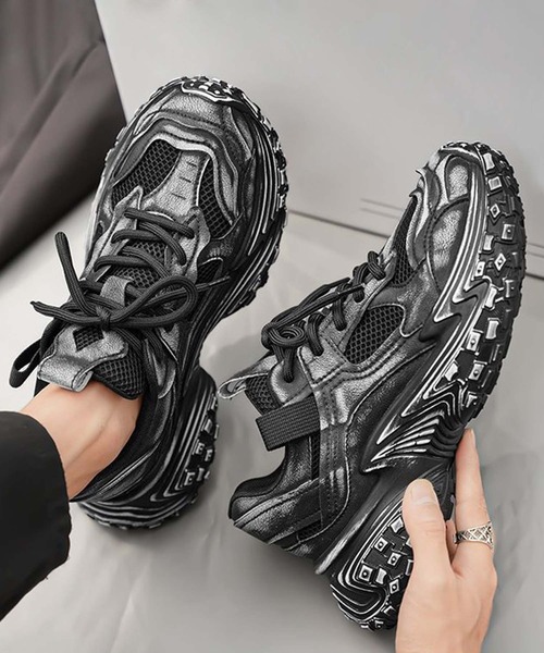 【人気アイテム】Y-3 メンズ 厚底スニーカー スエード ブラック 厚底スニーカー （ブラック） -YOSUKE U・S・A 公式