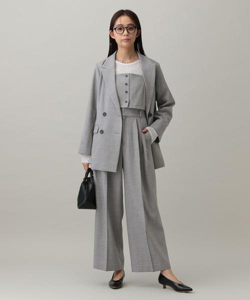 GLOBAL WORK（グローバルワーク）の「MATINEE LINEカセットアップワイドパンツ/282526（その他パンツ・レディース・モカ/グレー/ライトベージュ・SMALL/MEDIUM/LARGE）」の21枚目の写真