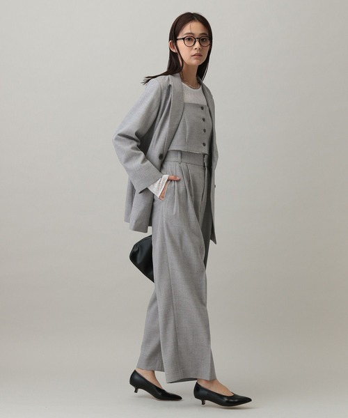 GLOBAL WORK（グローバルワーク）の「MATINEE LINEカセットアップワイドパンツ/282526（その他パンツ・レディース・モカ/グレー/ライトベージュ・SMALL/MEDIUM/LARGE）」の22枚目の写真