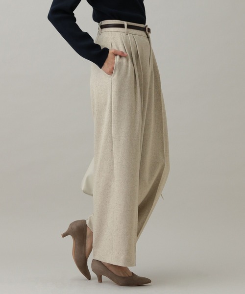 GLOBAL WORK（グローバルワーク）の「MATINEE LINEカセットアップワイドパンツ/282526（その他パンツ・レディース・モカ/グレー/ライトベージュ・SMALL/MEDIUM/LARGE）」の5枚目の写真