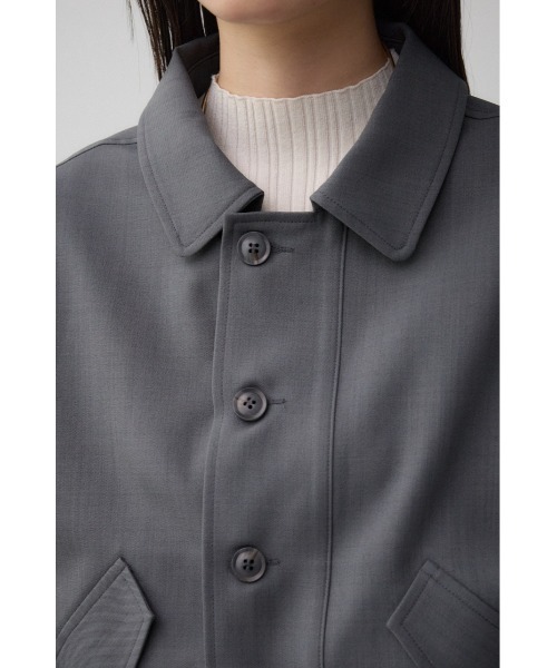 ボリュームスリーブクロップドシャツブルゾン（ブルゾン）｜AZUL BY