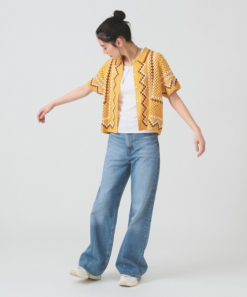 Ray BEAMS（レイビームス）の「LEVI’S(R) / RIBCAGE ジーンズ WIDE LEG（デニムパンツ・レディース・ブルー・24inch/25inch/26inch）」の11枚目の写真