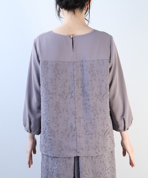 Pheeta フィータ　カットジャガードブラウス　定価36300円 BAYFLOW ブラウス シャツ シアーカットジャガードブラウスT