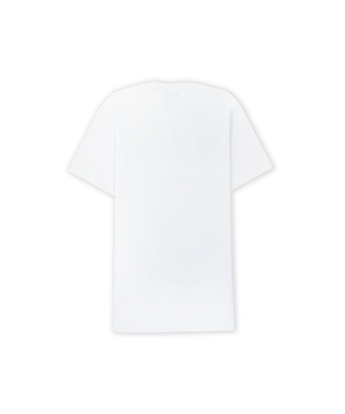 MSGM(エムエスジーエム)の「【NEW】MSGM ブラッシュロゴ Tシャツワンピース【GLITTER PRINT】(ワンピース・レディース・ブラック×シルバー/ホワイト×シルバー・M/L/XS/S)」の3枚目の写真