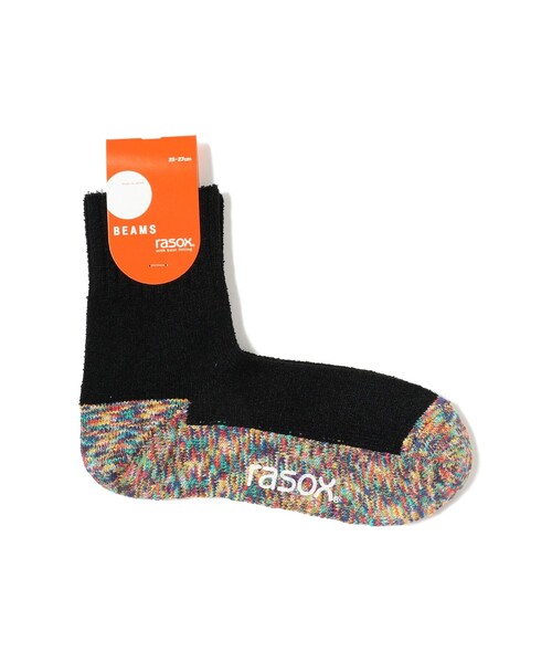rasox（ラソックス）の「【別注】 rasox / スプラッシュ ミッド ソックス（ソックス/靴下・メンズ・ホワイト系その他2/グレー系その他/ブラック・ONE SIZE）」の2枚目の写真