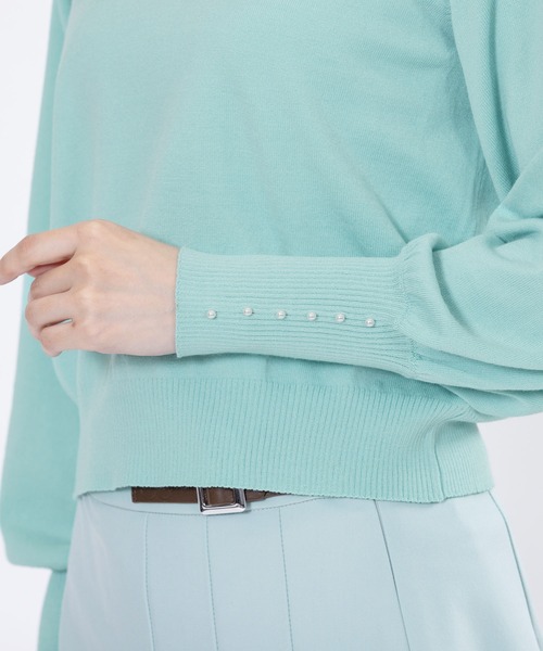 ニット セーター マリークワント mary quant ロングリブパール ニット レディース ロングリブパール ニット（ニット/セーター）｜MARY QUANT