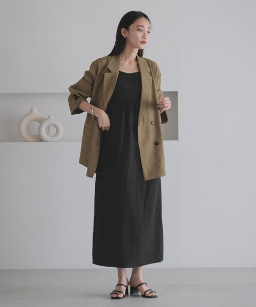 LOWRYS FARM(ローリーズファーム)の「ティアードポコキャミワンピース 289063(ワンピース・レディース・ブラック/ベージュ系その他/アイボリー/ブルー系その他・FREE)」の6枚目の写真