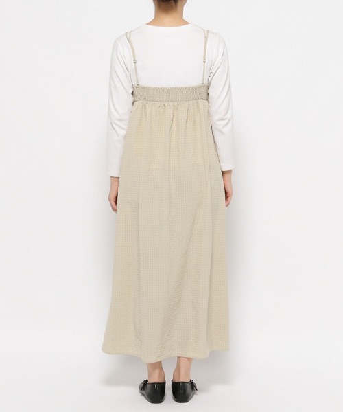 LOWRYS FARM(ローリーズファーム)の「ティアードポコキャミワンピース 289063(ワンピース・レディース・ブラック/ベージュ系その他/アイボリー/ブルー系その他・FREE)」の10枚目の写真