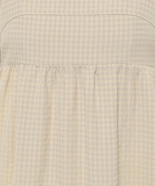 LOWRYS FARM(ローリーズファーム)の「ティアードポコキャミワンピース 289063(ワンピース・レディース・ブラック/ベージュ系その他/アイボリー/ブルー系その他・FREE)」の16枚目の写真