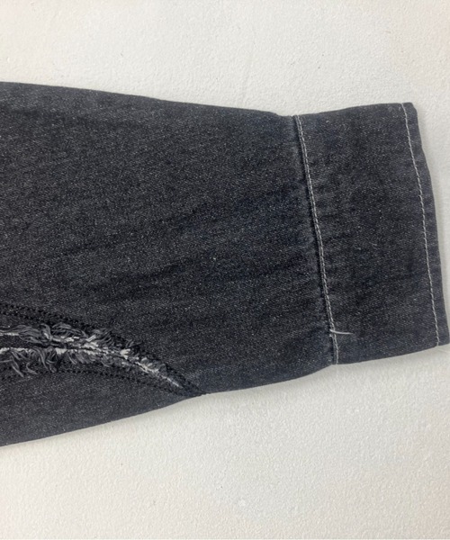 A‘gem 9(エージェムナイン)の「A'GEM/9 × .kom『FREEDEE/フリーディー』カットオフデニムジャケット(デニムジャケット・メンズ・ブラック/ブルー・M)」の19枚目の写真