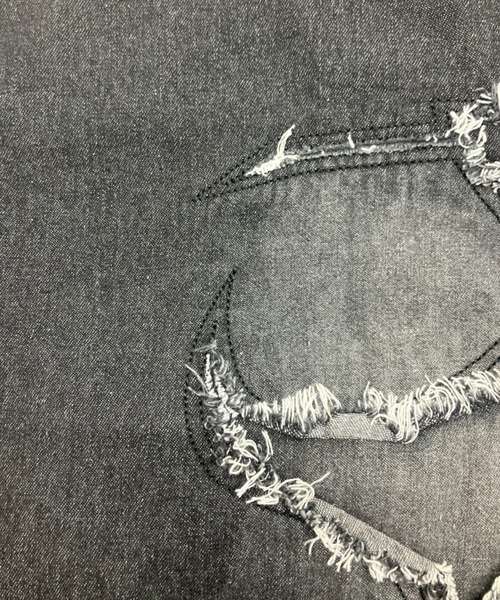 A‘gem 9(エージェムナイン)の「A'GEM/9 × .kom『FREEDEE/フリーディー』カットオフデニムジャケット(デニムジャケット・メンズ・ブラック/ブルー・M)」の18枚目の写真