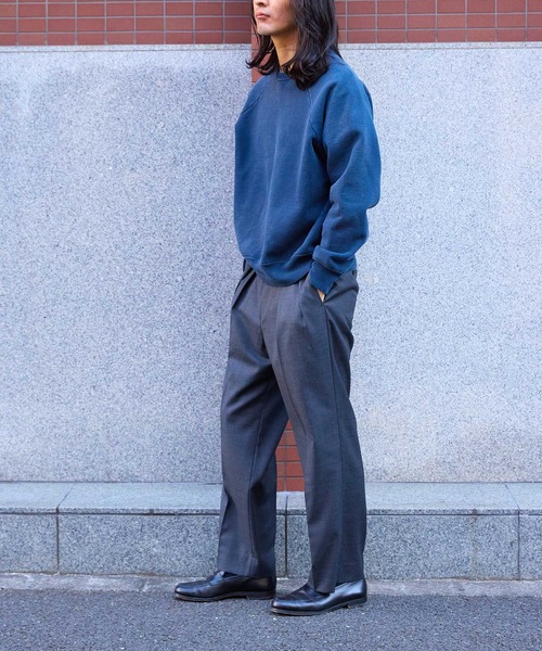 ADAM ET ROPE'(アダムエロペ)の「【WILD LIFE TAILOR】ウーステッド ワイド ストレート スラックス(スラックス・メンズ・チャコールグレー/ブラック/ネイビー・L/M)」の10枚目の写真