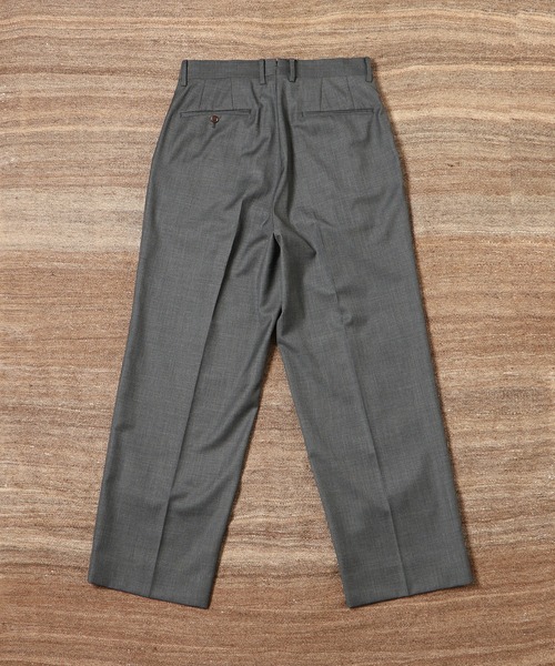 ADAM ET ROPE'(アダムエロペ)の「【WILD LIFE TAILOR】ウーステッド ワイド ストレート スラックス(スラックス・メンズ・チャコールグレー/ブラック/ネイビー・L/M)」の22枚目の写真