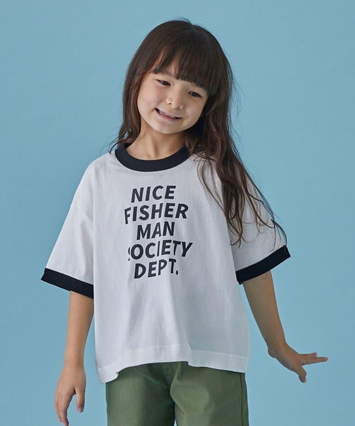 FOV（フォブ）の「フォブ FISHERMAN Tシャツ（Tシャツ/カットソー・キッズ・ホワイト/イエロー/ブラック・L/S/XL/M）」の2枚目の写真