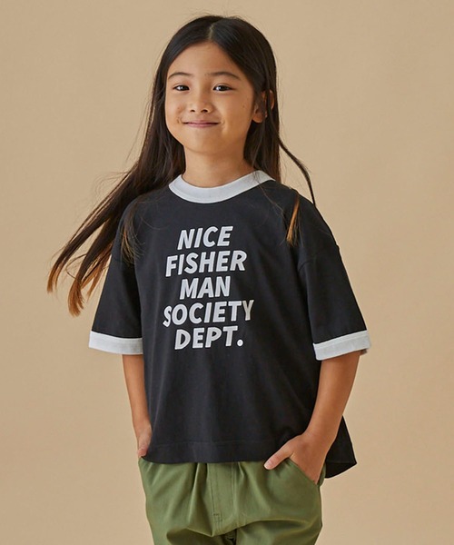 FOV（フォブ）の「フォブ FISHERMAN Tシャツ（Tシャツ/カットソー・キッズ・ホワイト/イエロー/ブラック・L/S/XL/M）」の3枚目の写真