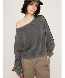 SLY | 【WEB限定】ONE SHOULDER SW ワンショルダー スウェット 春服 トレーナー(スウェット)