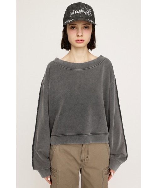 SLY（スライ）の「【WEB限定】ONE SHOULDER SW ワンショルダー スウェット 春服 トレーナー（スウェット・レディース・ブラック/杢グレー・FREE）」の14枚目の写真