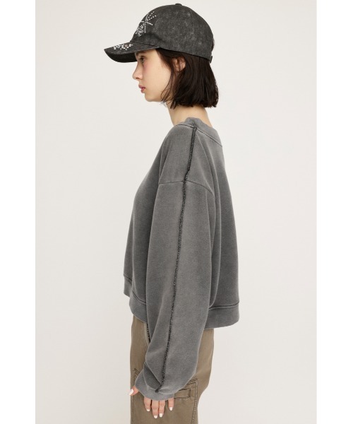 SLY（スライ）の「【WEB限定】ONE SHOULDER SW ワンショルダー スウェット 春服 トレーナー（スウェット・レディース・ブラック/杢グレー・FREE）」の15枚目の写真