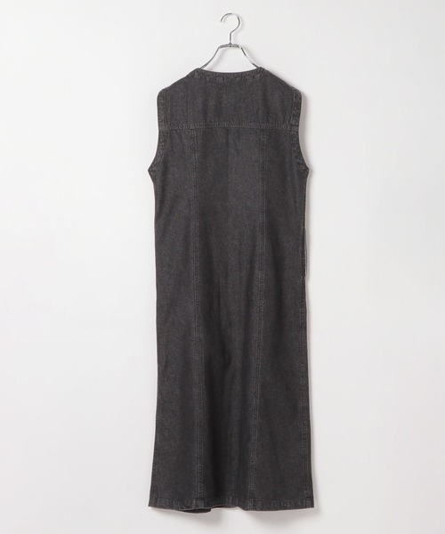 LEPSIM(レプシィム)の「デニムジレワンピース 299923(ワンピース・レディース・ネイビー/ブラック・FREE)」の9枚目の写真