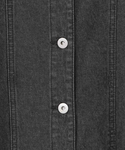 LEPSIM(レプシィム)の「デニムジレワンピース 299923(ワンピース・レディース・ネイビー/ブラック・FREE)」の15枚目の写真