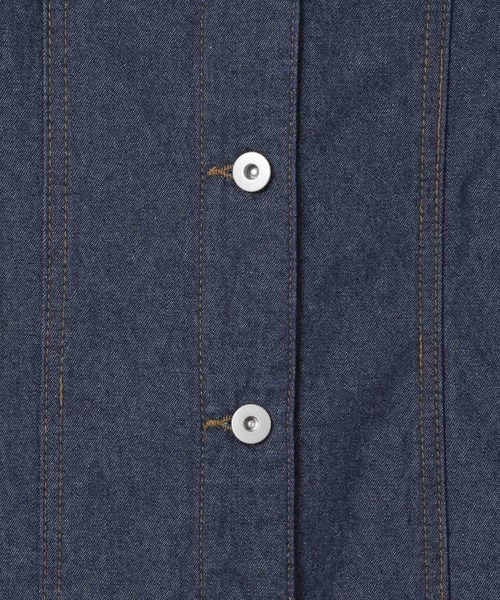 LEPSIM(レプシィム)の「デニムジレワンピース 299923(ワンピース・レディース・ネイビー/ブラック・FREE)」の16枚目の写真