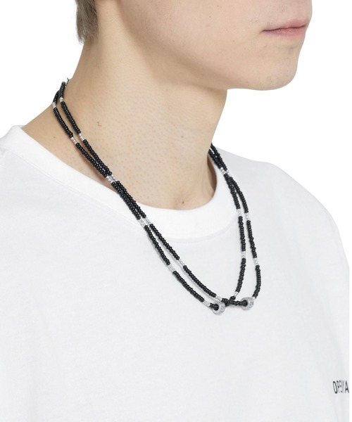 OY（オーワイ）の「『OY/オーワイ』 LAYERED BEADS NECKLACE/レイヤードビーズネックレス（ネックレス・メンズ・ブラック・FREE）」の2枚目の写真