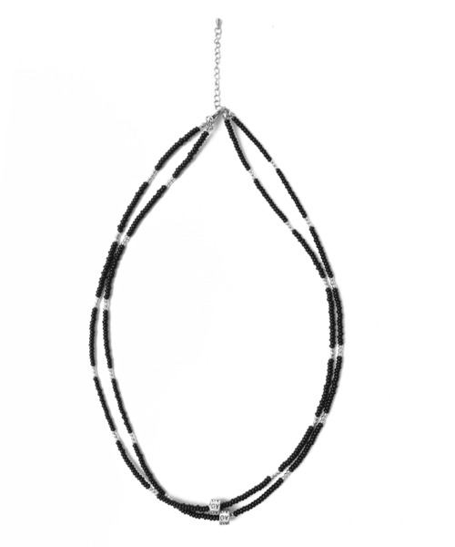 OY（オーワイ）の「『OY/オーワイ』 LAYERED BEADS NECKLACE/レイヤードビーズネックレス（ネックレス・メンズ・ブラック・FREE）」の3枚目の写真