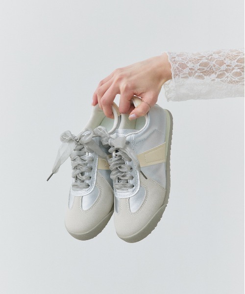 セール】オーガンジー リボンスニーカー（スニーカー）｜ad thie