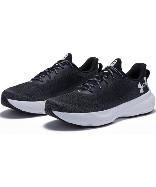 UNDER ARMOUR(アンダーアーマー)の「UAインフィニット(ランニング/メンズ)(スニーカー・メンズ・ブラック・25.5cm/26.5cm/26.0cm/27.5cm/27.0cm/28.0cm/25.0cm/28.5cm/29.0cm)」の5枚目の写真