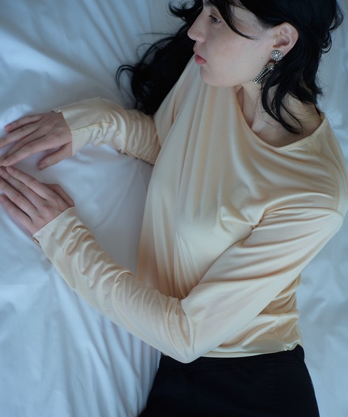 tシャツ 「IRIS 47」velvety long tops/ベルベティ ロング トップス dress26 レディース SETUP7｜IRIS 47/ velvety long tops/ベルベティ ロング