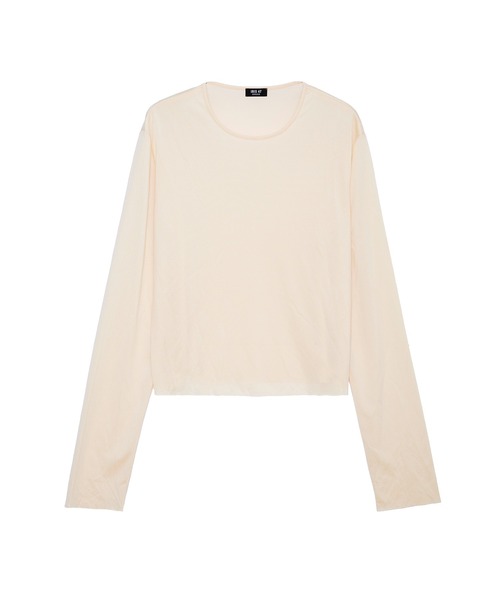 IRIS47（イリスフォーセブン）の「【IRIS 47】velvety long tops/ベルベティ ロング トップス dress26（Tシャツ/カットソー・レディース・ブラック/ベージュ・FREE）」の3枚目の写真
